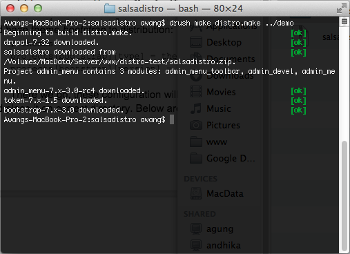 Drupal CMS - Drush make command result with bootstrap base theme Drupal CMS - Drush make command result with bootstrap base theme