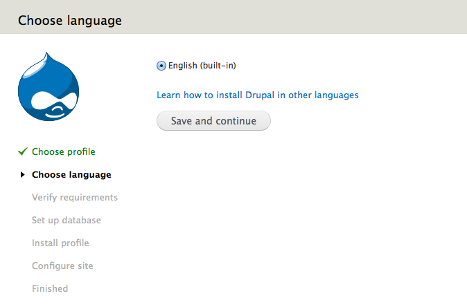 Drupal CMS - Drupal default installation theme (Seven) Drupal CMS - Drupal default installation theme (Seven)