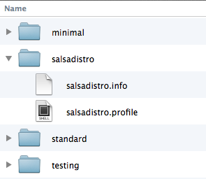 Drupal CMS - Salsa distro profile files init Drupal CMS - Salsa distro profile files init