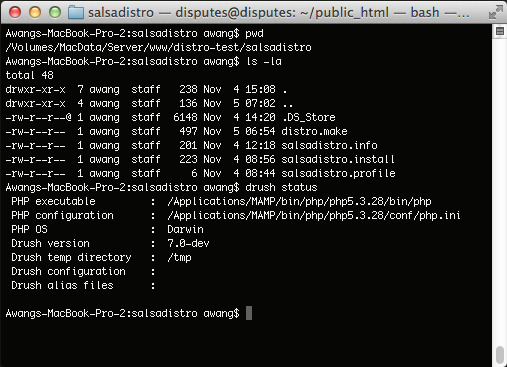 Drupal CMS - Profile files on console/terminal Drupal CMS - Profile files on console/terminal