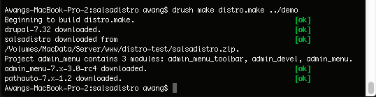 Drupal CMS - Drush make command Drupal CMS - Drush make command