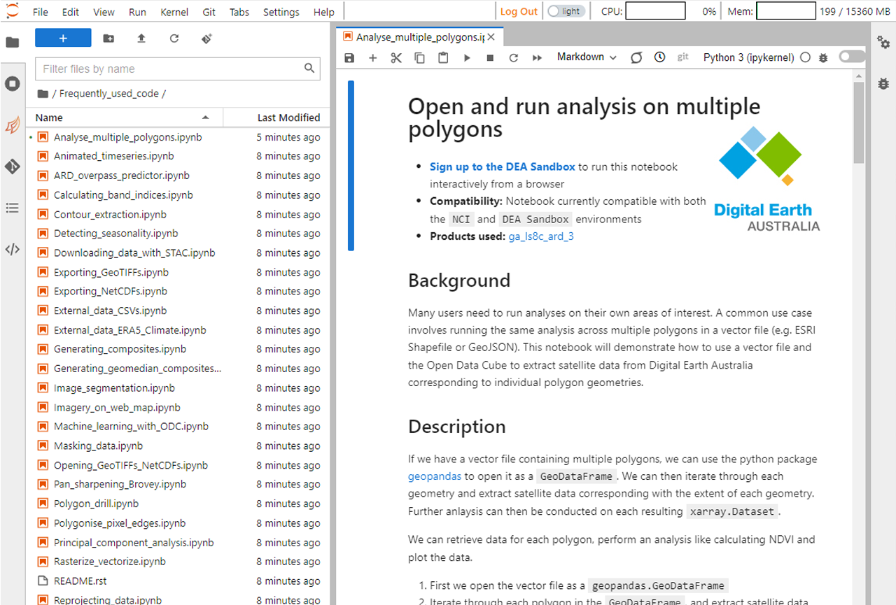 SCREENSHOT OF DEA SANDBOX INTERFACE SCREENSHOT OF DEA SANDBOX INTERFACE