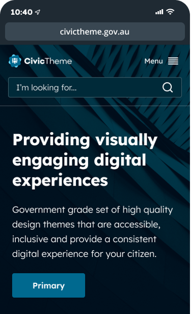 CivicTheme - Mobile