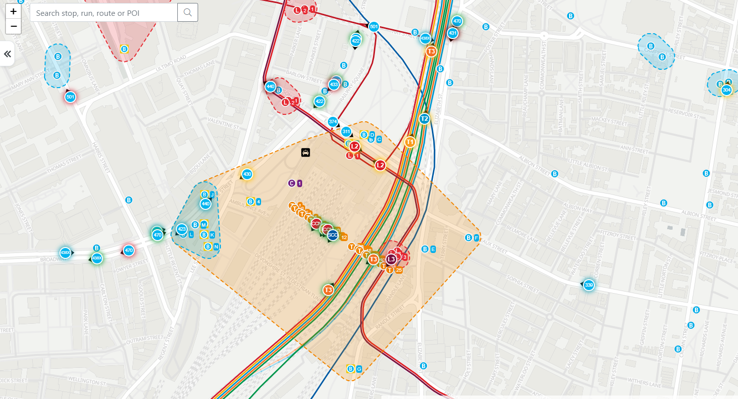 An image showing routes of Any Trip