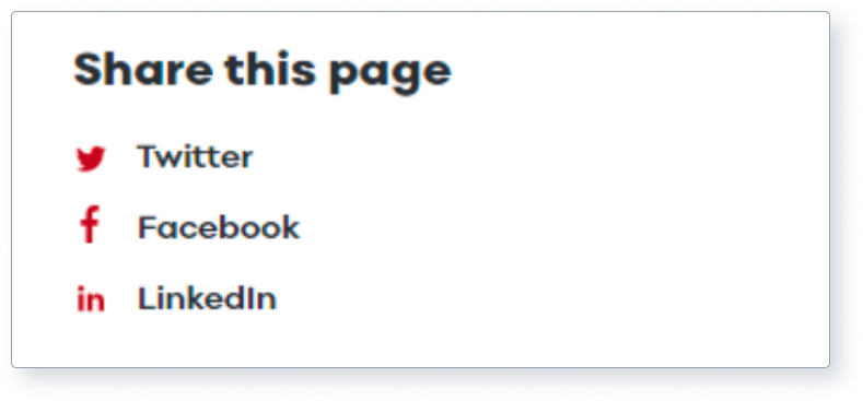 Screenshot of social sharing buttons.