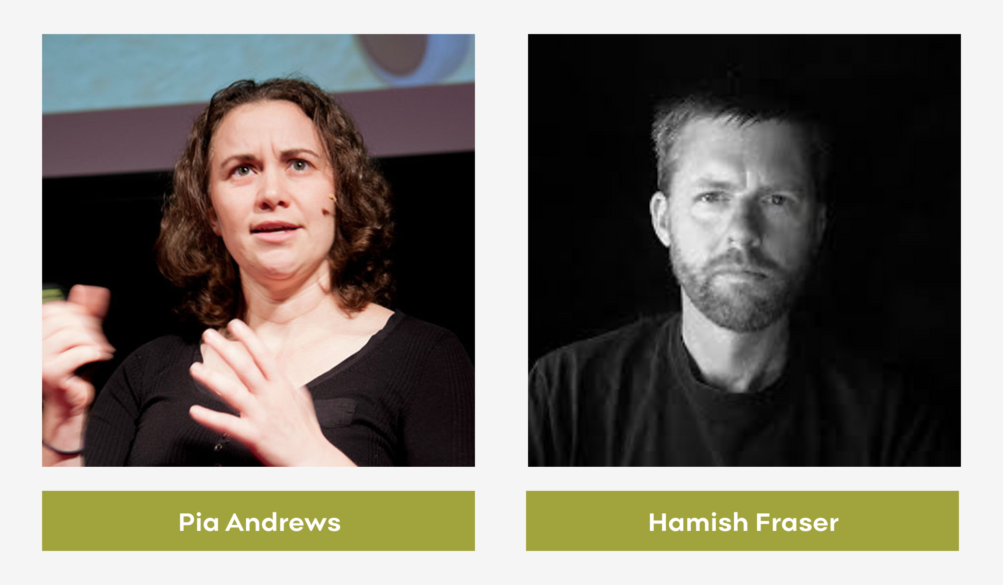 Photo of Pia Andrews and Hamish Fraser